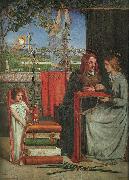 Dante Gabriel Rossetti The Girlhood of Mary Virgin Sweden oil painting reproduction